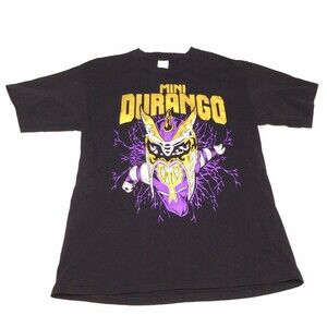 Mini Durango Extreme Midget Lucha Libre Wrestling Graphic Black Tee Shirt Large